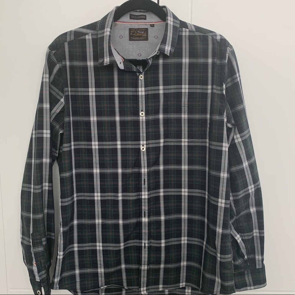 Light weight plaid button down